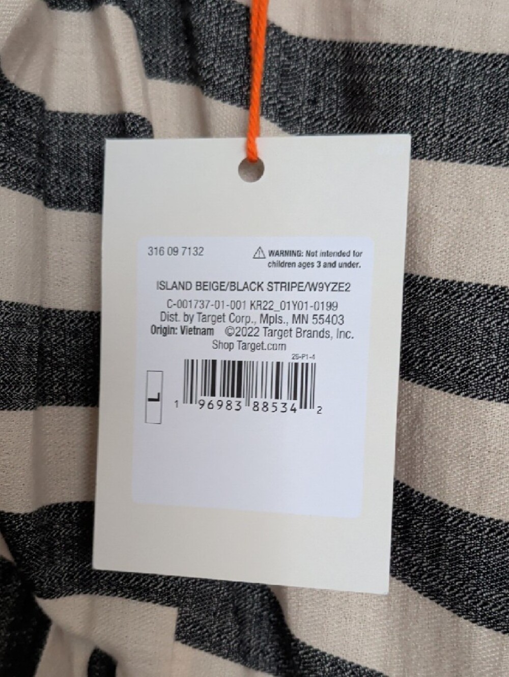 Knox Rose Striped Maxi Dress in Beige and Black - Picture 4 of 6